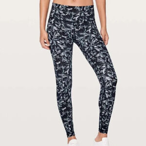 LULULEMON Wunder Under Hi-Rise Tight 27" Embellished  Multi Size 4